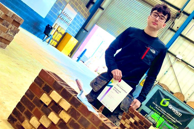 Oliver, student who won first place